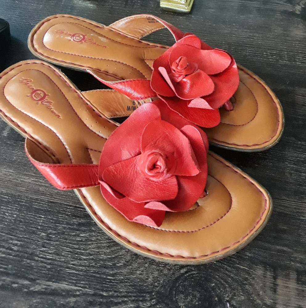 Barn Crown rose sandals size 6/36.5 color orange.